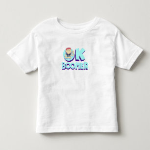 Camiseta arte de meme de personagem de desenho ok boomer   