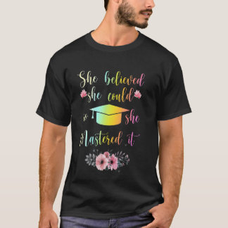Camiseta Arte De Mestrado legal Para Homens Grau Acadêmico 