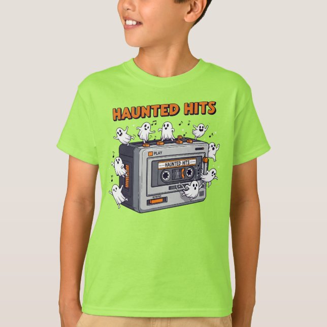 Camiseta Arte de mixtape com punção fantasma (Frente)