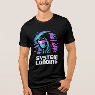Camiseta Arte de Moletom com Problema Cibernético – Carrega
