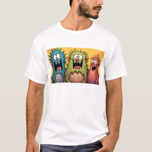 Camiseta Arte de Monstro Funky Kaiju de Osaka Espalha Alegr