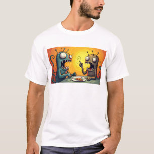 Camiseta Arte de Monstro Funky Kaiju Osaka - Espalhe Sorris