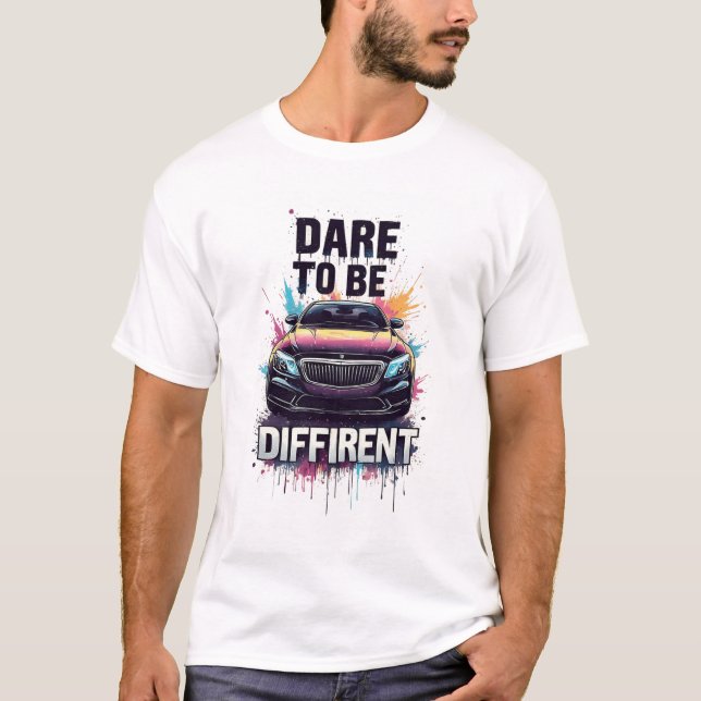 Camiseta Arte de Motivação de Poder Grafite de Carro de Lux (Frente)