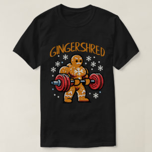 Camiseta Arte de Natal de Gengibre Gingershred Academia