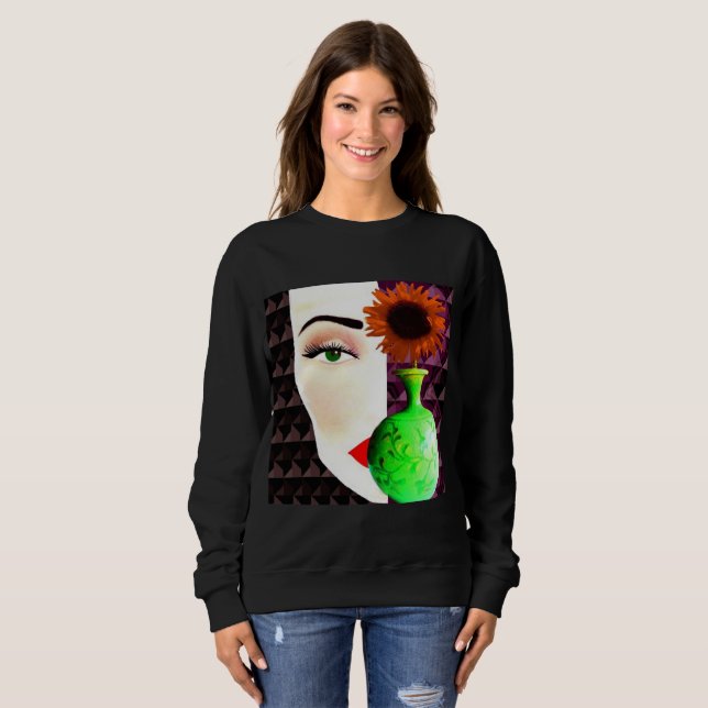 Camiseta Arte de Natureza-Morta da Moda Moderna (Frente Completa)