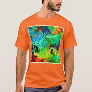 Camiseta Arte de Nuvem Nebulosa Cósmica