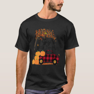 Camiseta Arte de outono de Caminhão Vermelho de Gigi Pumpki