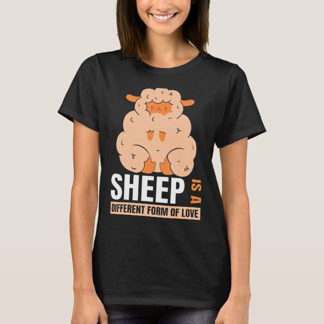 Camiseta Arte de Ovelha de Amor (Frente)