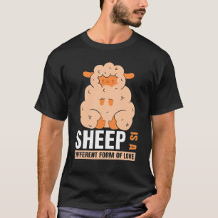 Camiseta Arte de Ovelha de Amor