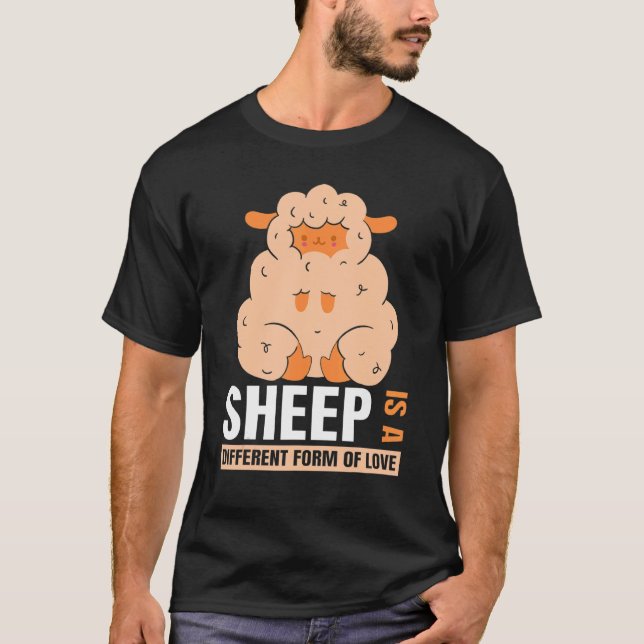 Camiseta Arte de Ovelha de Amor (Frente)