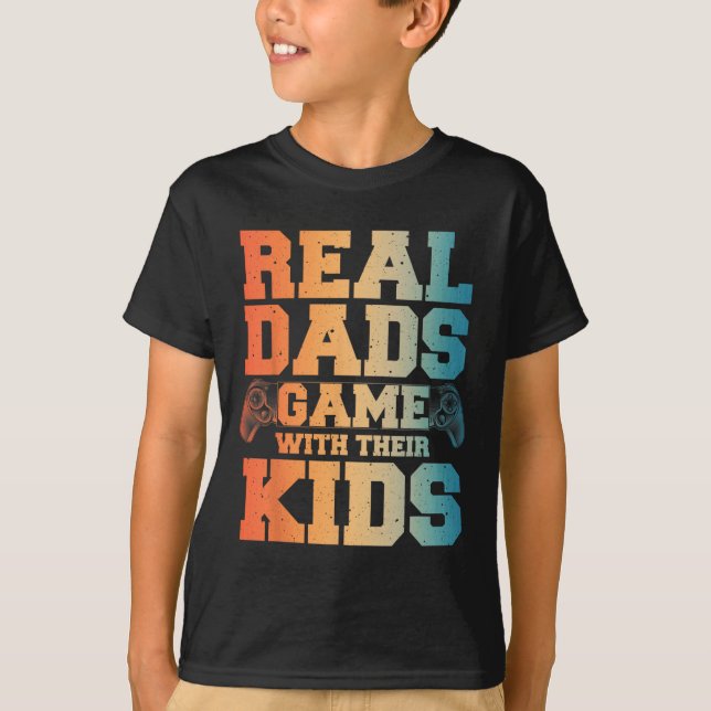 Camiseta Arte De Pai Para Jogos Pais Para Jogos (Frente)