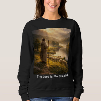 Camiseta Arte de Paisagem do Bom Pastor ao Pôr do Sol