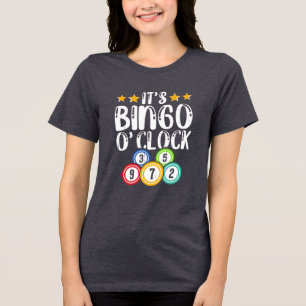 Camiseta Arte de palavra Cute Bingo o'clock