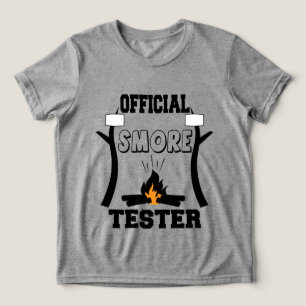 Camiseta Arte de palavra oficial legal testador de smore un