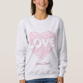 Camiseta Arte de Palavras Coração de Positividade – Tipogra