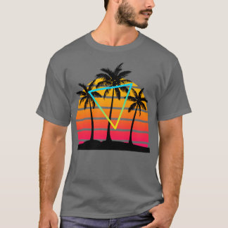 Camiseta Arte de Palma Sunset 80s