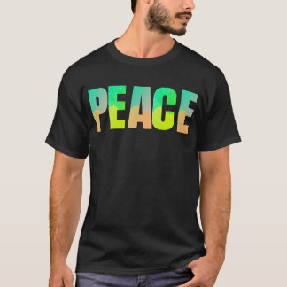 Camiseta Arte de Parede com Palavra Paz – Citação Moderna C