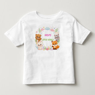 Camiseta Arte de Parede de Berçário de Animais Fofos da Flo