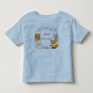 Camiseta Arte de Parede de Berçário de Animais Fofos da Flo