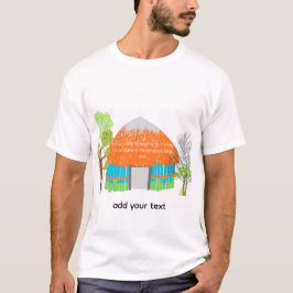 Camiseta Arte de Parede de Casa | Pequena Casa Aco