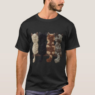 Camiseta Arte de Parede de Gatos Fofos e Felpudos – Ilustra