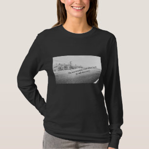 Camiseta Arte de Parede Inspirador Minimalista Preto e Bran