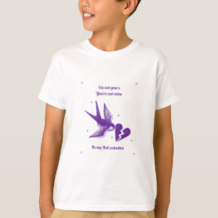 Camiseta Arte de Parede Moderna Coração Quebrado Romance So