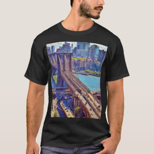 Camiseta Arte de Parede Ponte de Brooklyn Nova York