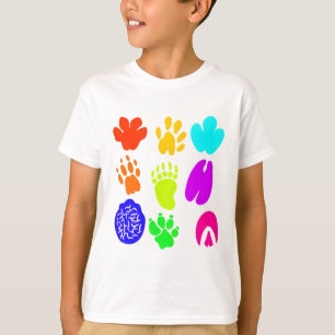 Camiseta Arte de Pawprint Animal
