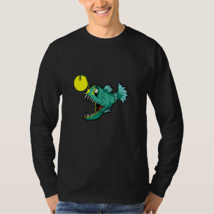 Camiseta Arte De Peixe Anglês Para A Pesca