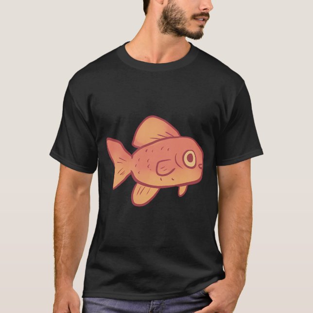 Camiseta Arte de peixe dourado (Frente)