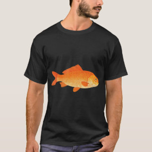 Camiseta Arte de Peixe Dourado Antigo