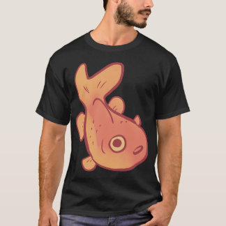 Camiseta Arte de peixe dourado engraçado