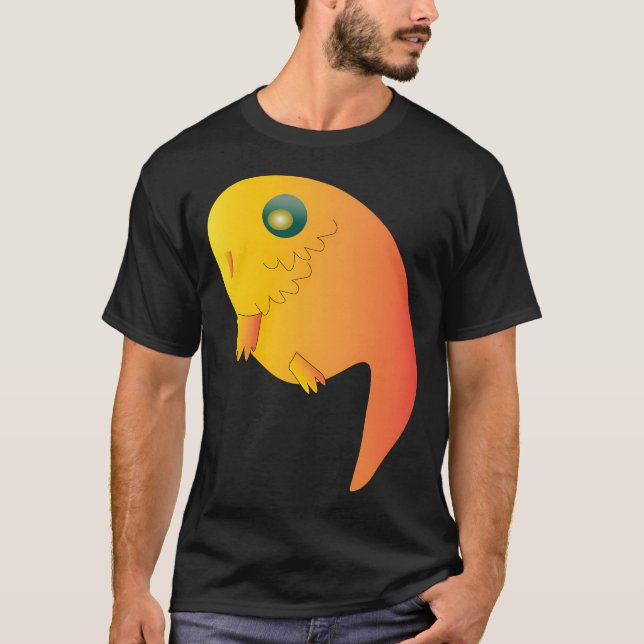 Camiseta Arte de Peixe Pequeno e Fofo (Frente)