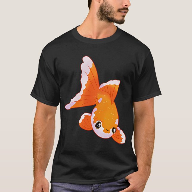Camiseta Arte de peixinho dourado fofo (Frente)
