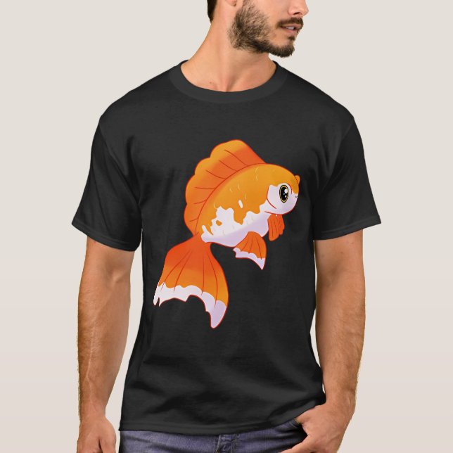 Camiseta arte de peixinho dourado fofo (Frente)