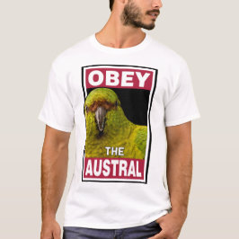 Camiseta Arte de periquito austral engraçada