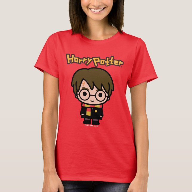 Camiseta Arte de Personagem de Desenho do Harry Potter (Frente)