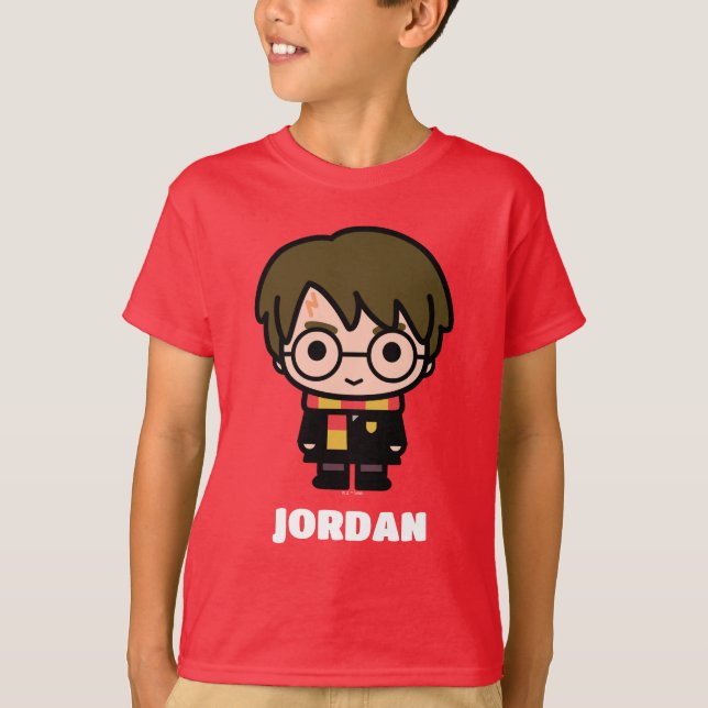 Camiseta Arte de Personagem de Desenho do Harry Potter (Frente)
