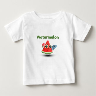 Camiseta Arte de Personagem de Melancia Fofa de Verão na Pr