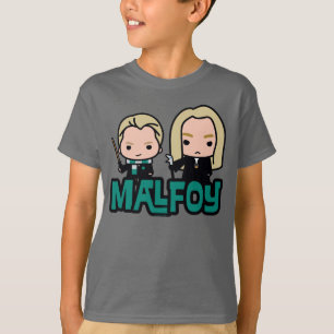 Camiseta Arte de Personagem do Draco e Lucius Malfoy em Car