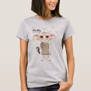 Camiseta Arte de Personagem em Aquarela do Dobby