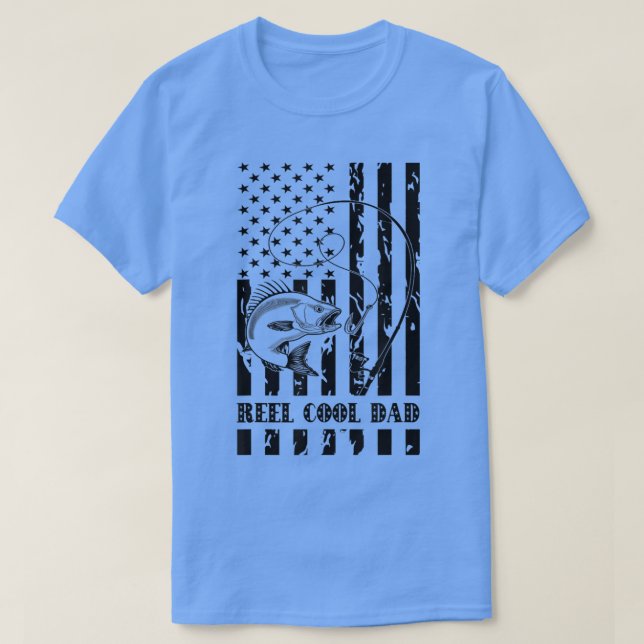 Camiseta Arte De Pesca Para O Aniversário Do Pai, Pai Legal (Frente do Design)