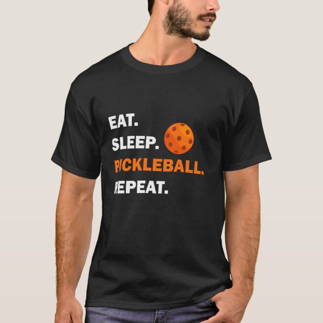 Camiseta Arte De Pickleball legal Para Homens Amantes De Pi (Frente)