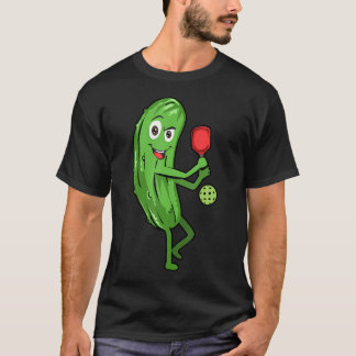 Camiseta Arte de Pickleball Para Homens Mulheres Pickle Bal