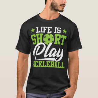 Camiseta Arte de Pickleball Para Jogador de Pickleball