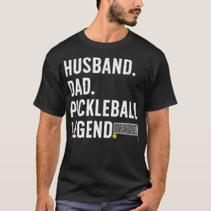 Camiseta Arte de Pickleball para Marido Homens Pickle Ball