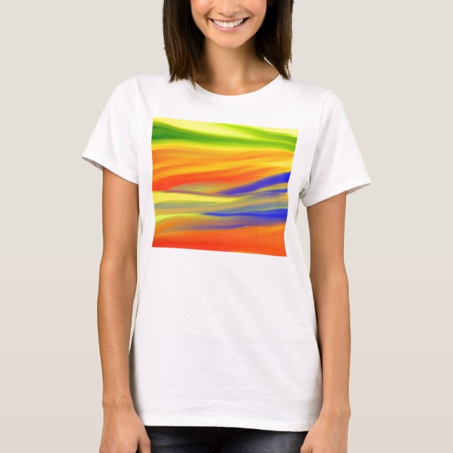 CAMISETA ARTE DE PINTURA COLORIDA (Frente)