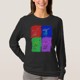 Camiseta Arte de Pop Colorida de Voleibol