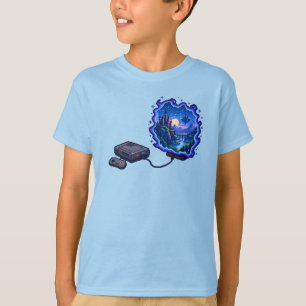 Camiseta Arte de Portal de Console de Vídeo Game de Fantasi